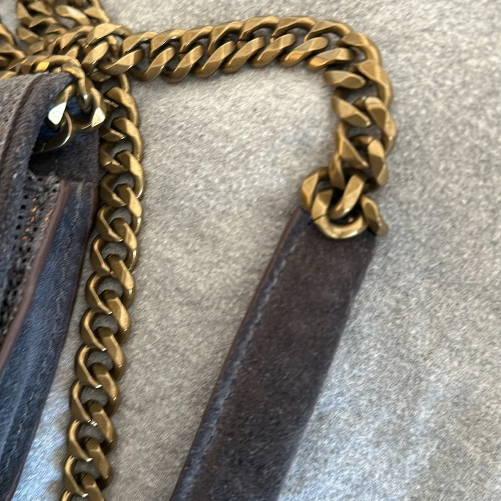 Ramy Brook New York soft metallic suede crossbody bag clutch - Picture 6 of 12